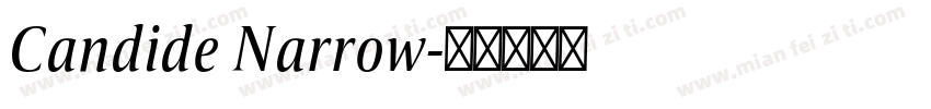 Candide Narrow字体转换